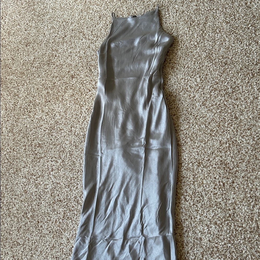H&M Shimmering Gray Satin Camisole
